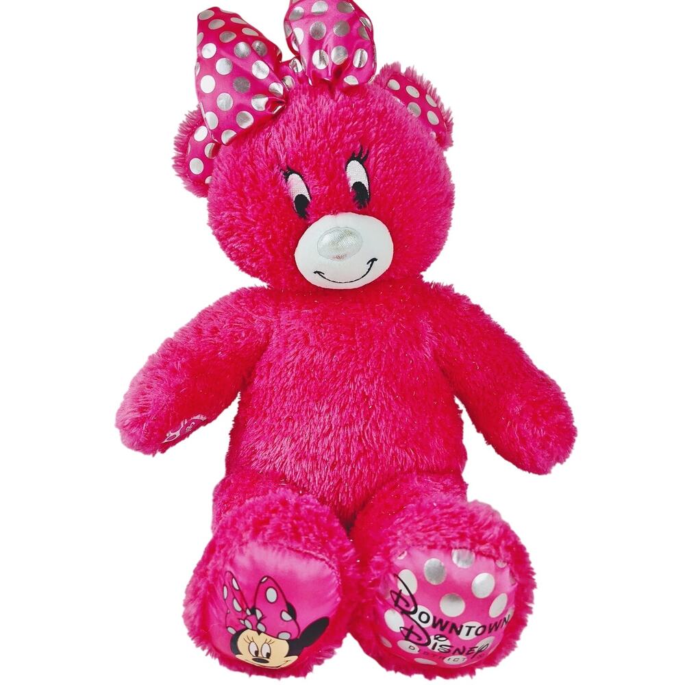 Downtown Disney Pink Build-A-Bear Minnie Mouse Plush